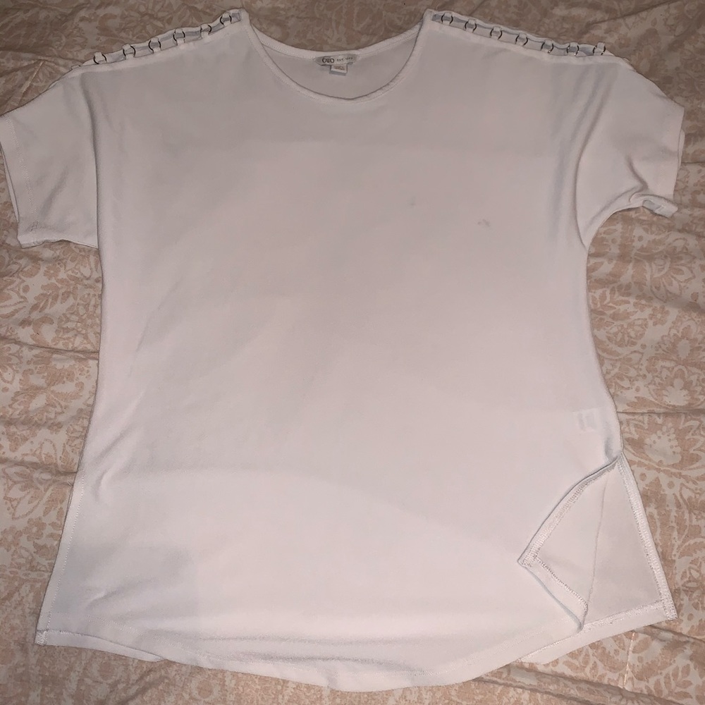 short sleeve white dress shirt
